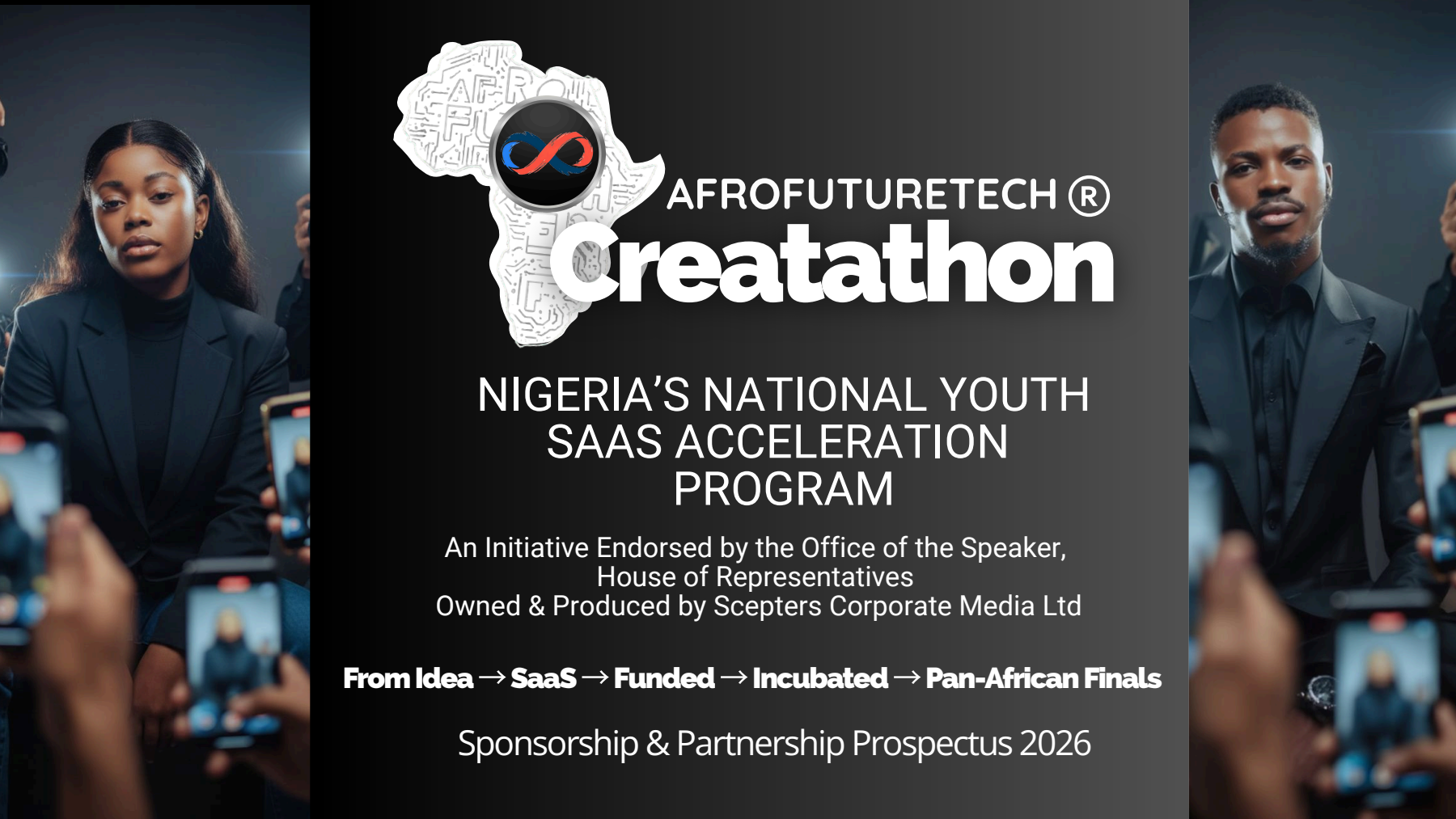 Cover of the AfroFutureTech Creatathon 2026 sponsorship and partnership prospectus